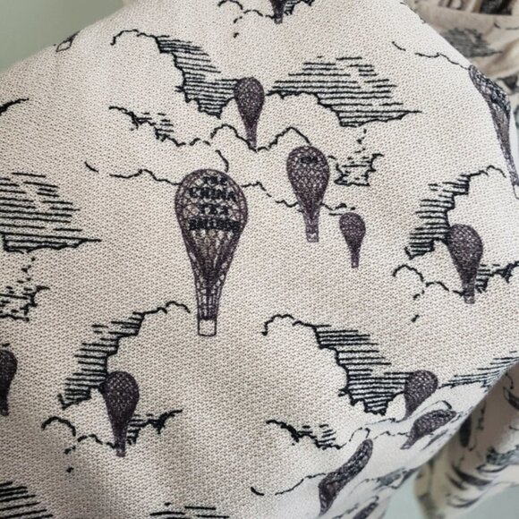 Anthropologie Leifnotes Up and Away Hot Air Balloon Ruched Dress Boho Size Xs - Picture 8 of 11